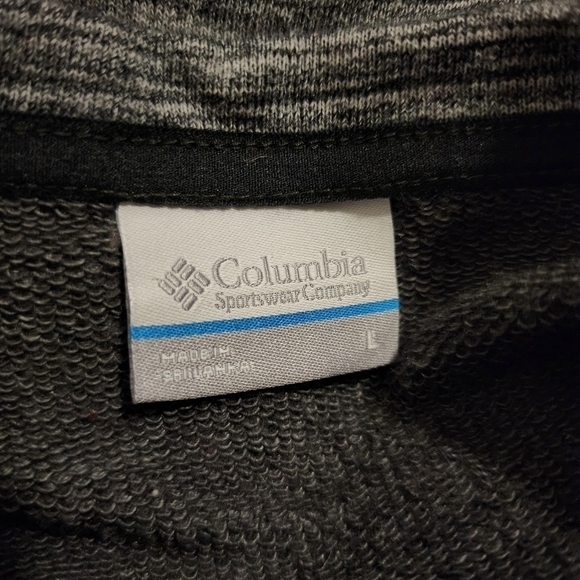 Columbia 3/4 Sleeve Pullover Heathered Grey Sweater Women's Large L Pocket EUC - Picture 6 of 7